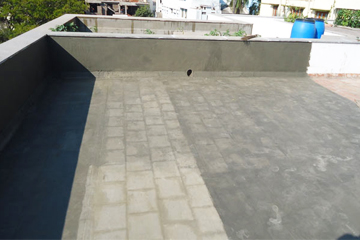Terrace tiling over membrane