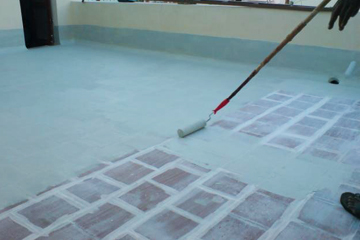Roller-applied liquid membrane