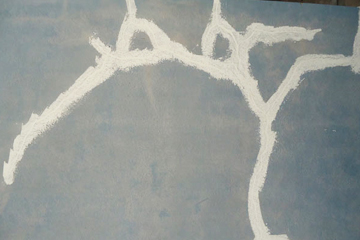 Crack sealing on a roof slab
