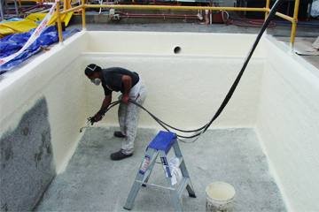 Overhead tank lining