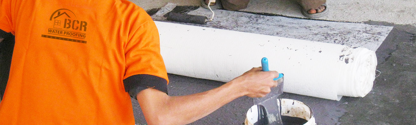 Membrane prep on an apartment roof