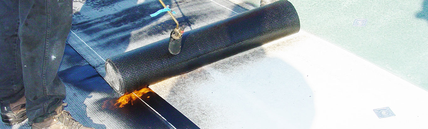 APP membrane on podium slab